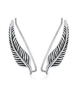 Silver Earring Leaf Shape EL-121